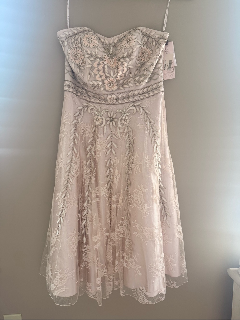 Sue Wong Nocturne Strapless Beaded Embroidered Cocktail Dress | Size 8 | NWT - Picture 2 of 9